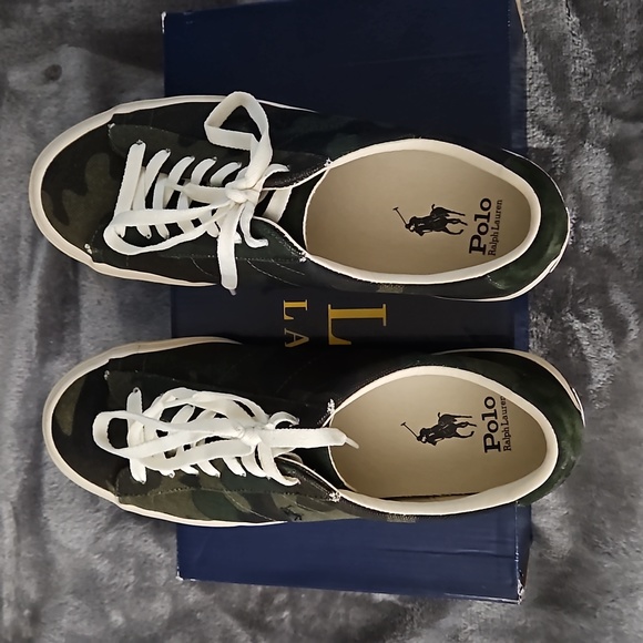 Polo Ralph Lauren Canvas Camo Sneakers.Great Condition,Only Worn 3 Times. - Picture 5 of 7
